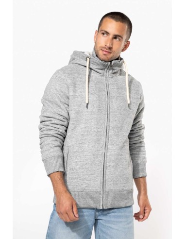 K-KV2312-Veste polaire doublée en sherpa vintage
